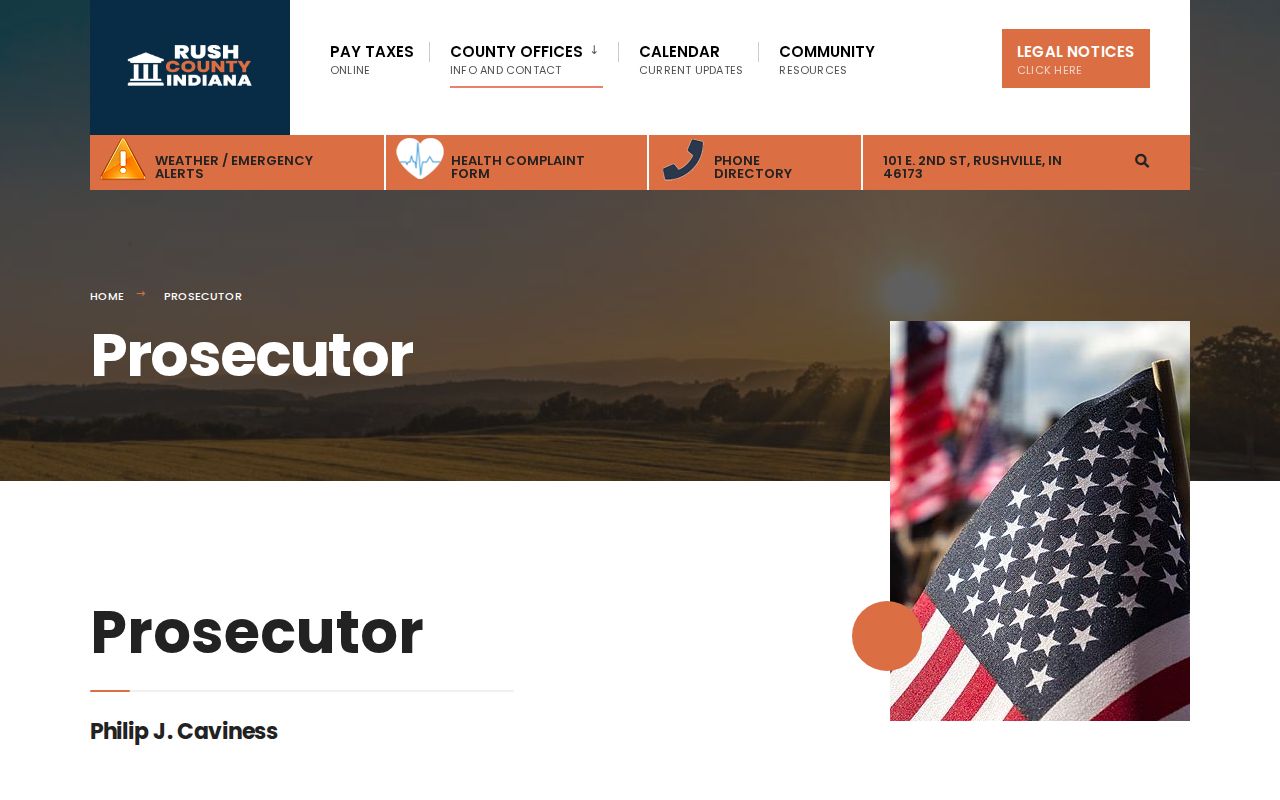Rush County Prosecutor traffic and infraction deferral information